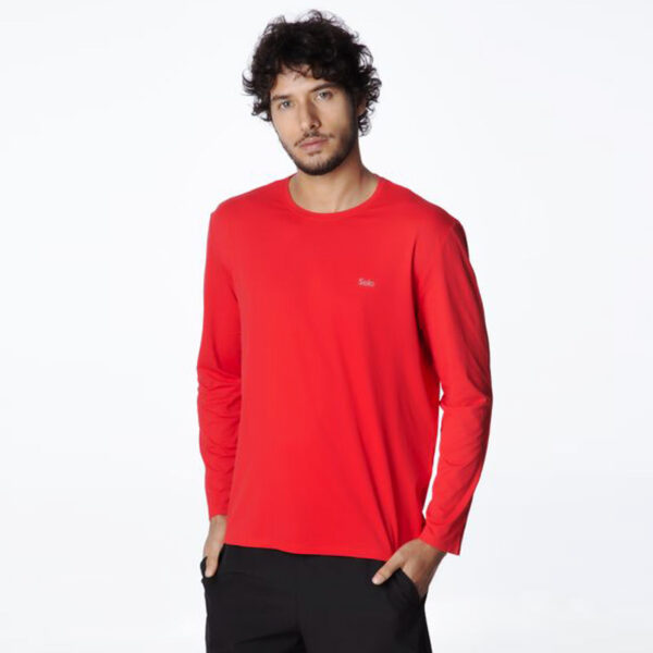 Blusa Segunda Pele UV Masculina Vermelha Loja de Inverno