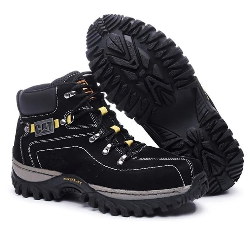 Bota Caterpillar Masculina Adventure Coturno Couro Cano Médio com o Melhor  Preço é no Zoom