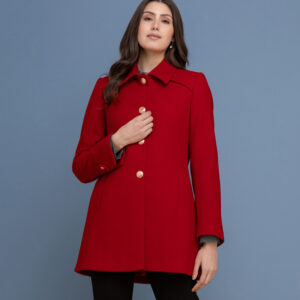 Manteau de lã 7/8 feminino