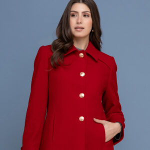 Manteau de lã 7/8 feminino