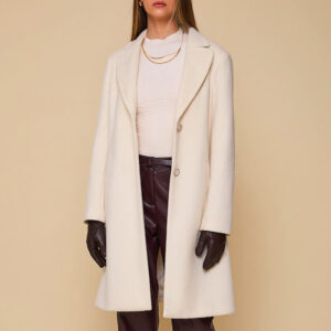 Manteau de lã com botões em degradê